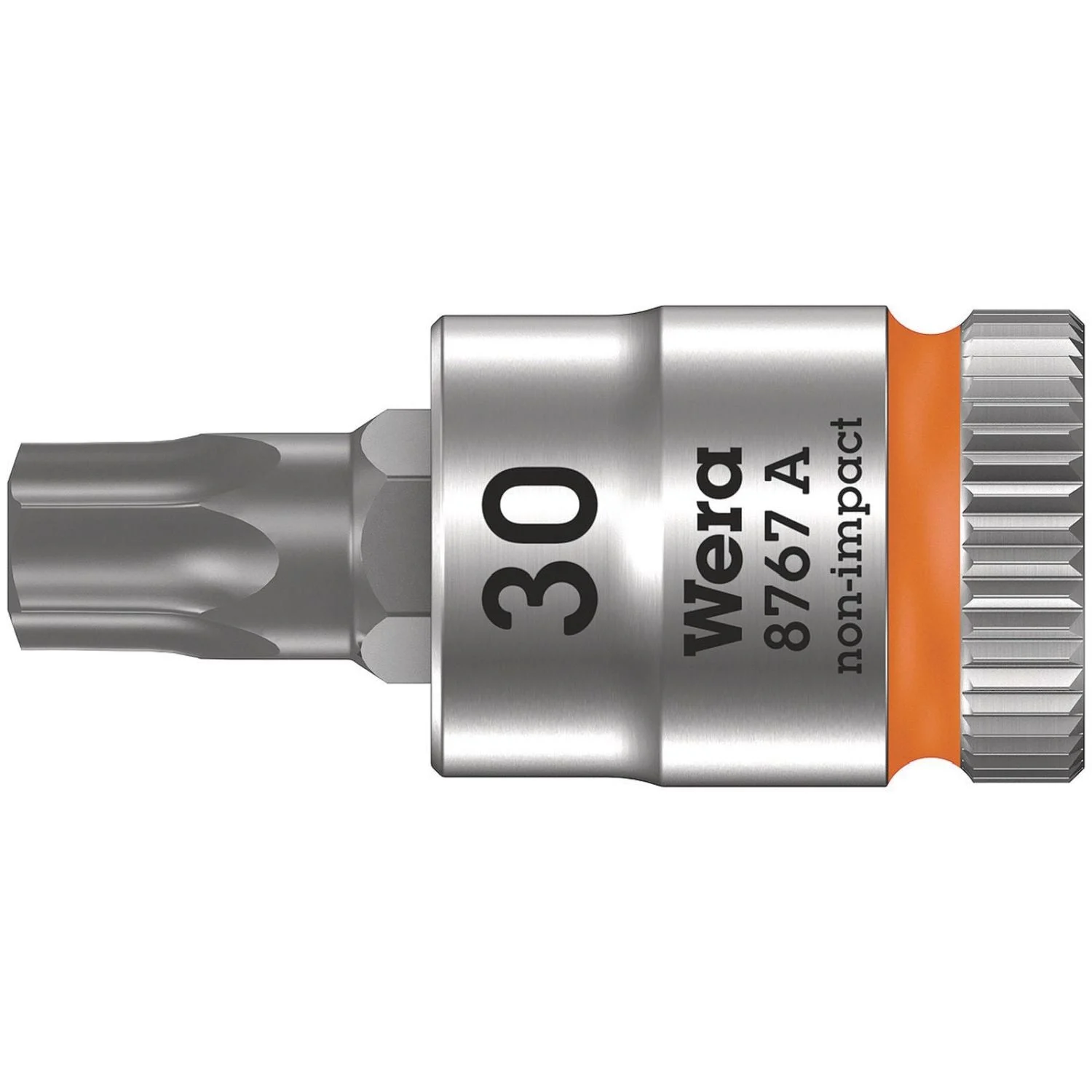 Wera 8767 A Torx Zyklop Bit Socket, 1/4-in. Drive, Torx 30x28-mm.