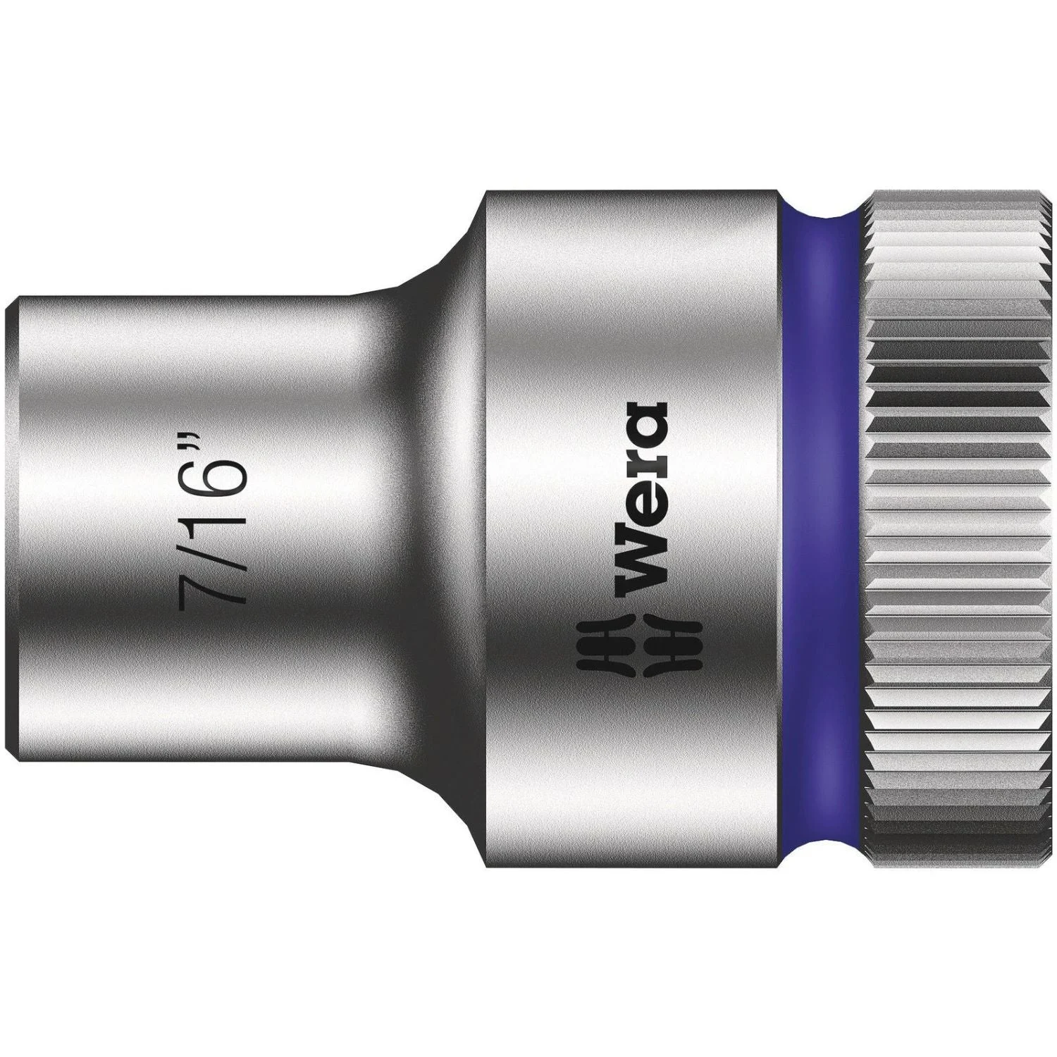 Wera 8790 Hmc Zyklop Socket With 1/2-in. Drive, 7/16-in.x37-mm.
