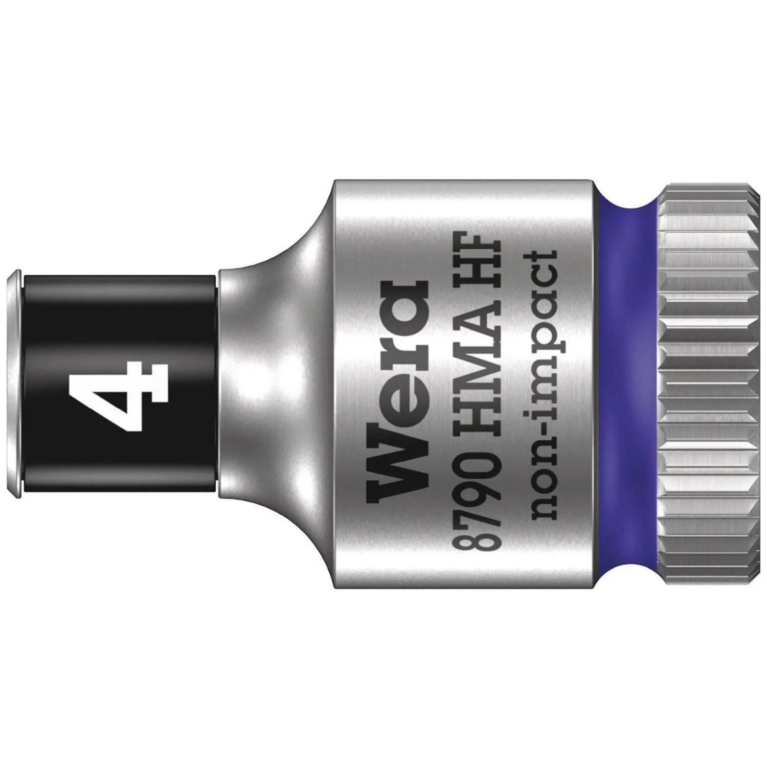 Wera 8790 Hma Hf Zyklop Socket With 1/4-in. Drive With Holding Function, 4x23-mm.