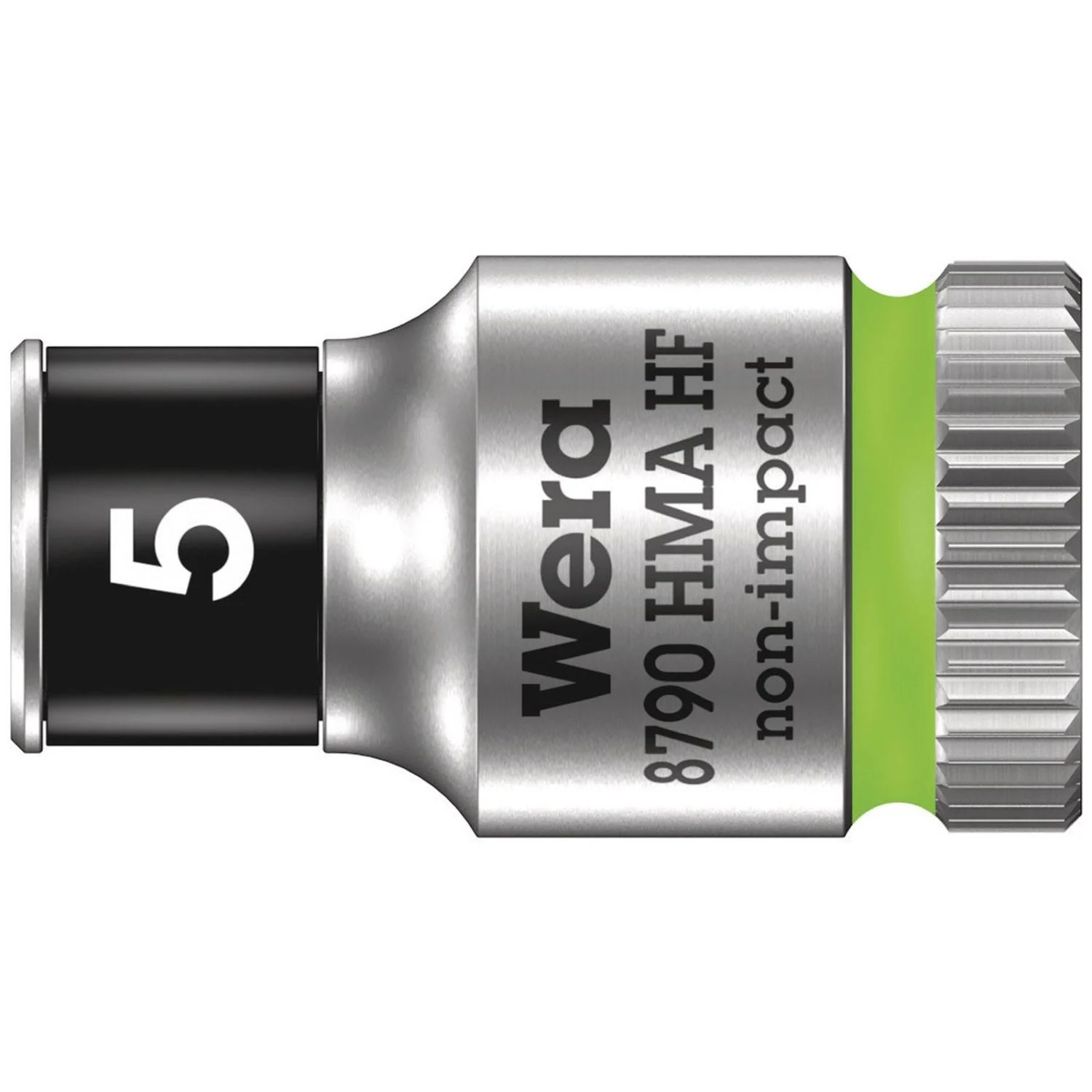 Wera 8790 Hma Hf Zyklop Socket With 1/4-in. Drive With Holding Function, 5x23-mm.