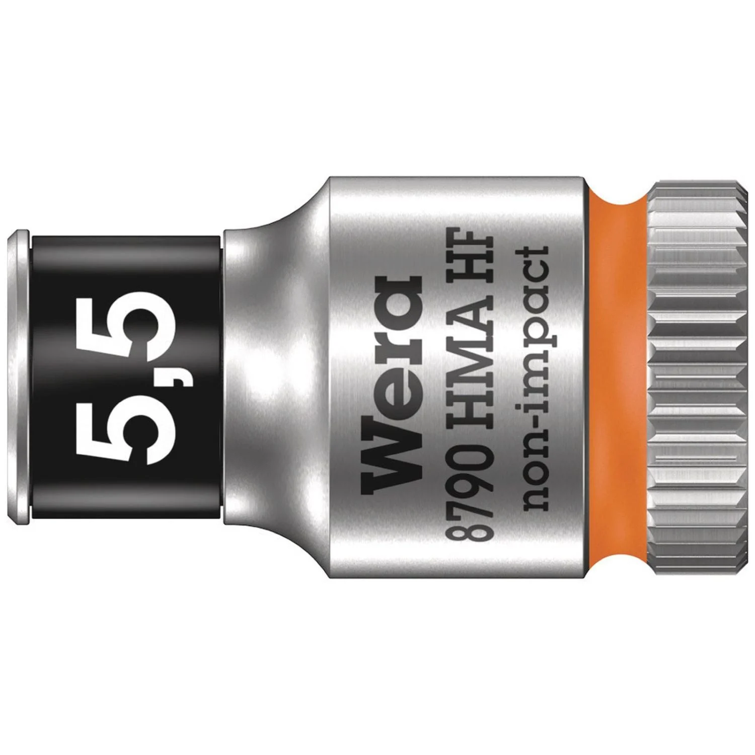 Wera 8790 Hma Hf Zyklop Socket With 1/4-in. Drive With Holding Function, 5.5x23-mm.