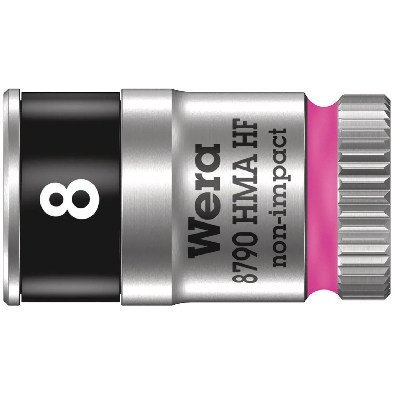 Wera 8790 Hma Hf Zyklop Socket With 1/4-in. Drive With Holding Function, 8x23-mm.
