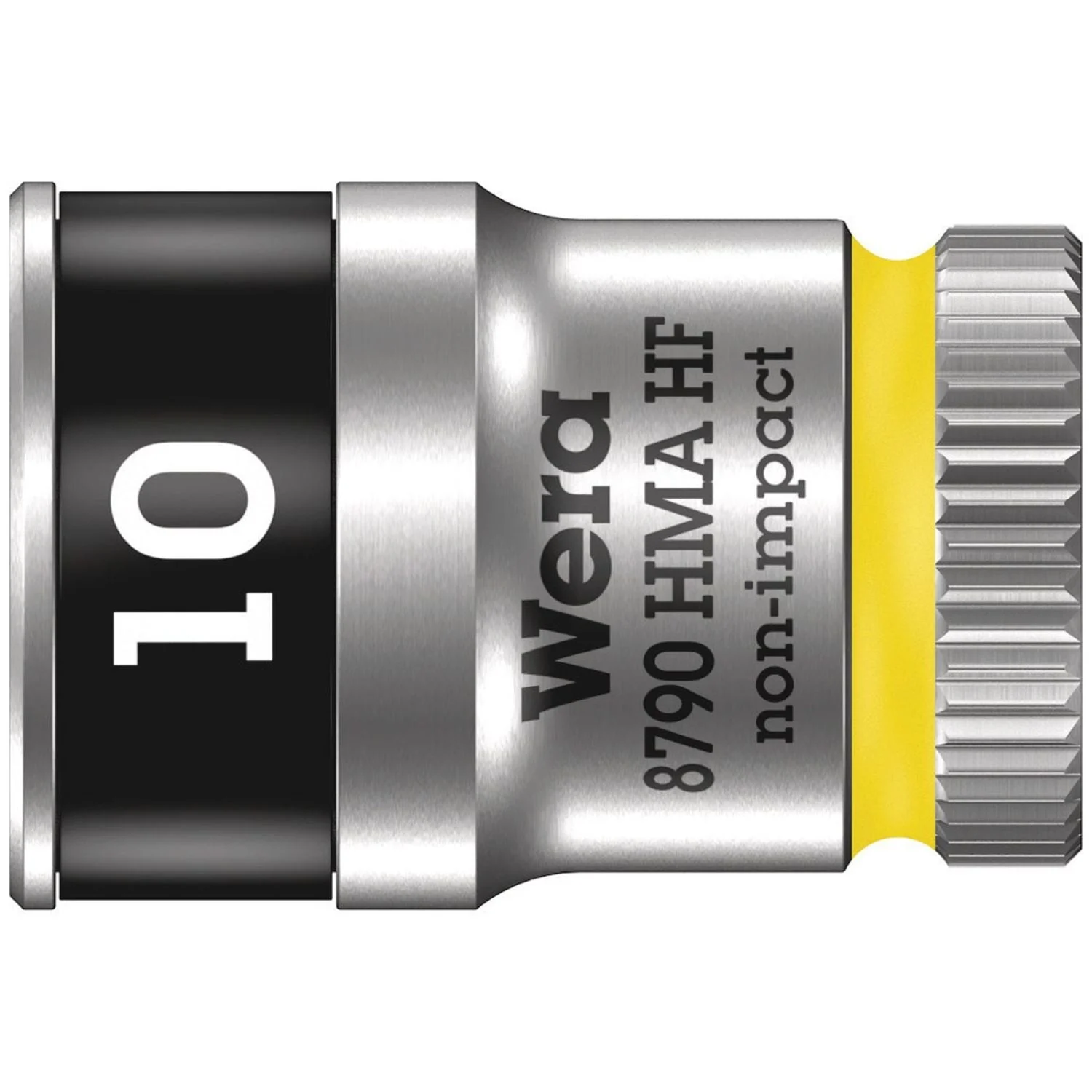 Wera 8790 Hma Hf Zyklop Socket With 1/4-in. Drive With Holding Function, 10x23-mm.