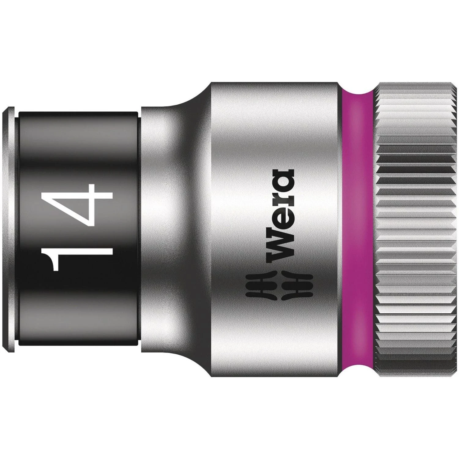 Wera 8790 Hmc Hf Zyklop Socket With 1/2-in. Drive With Holding Function, 14x37-mm.
