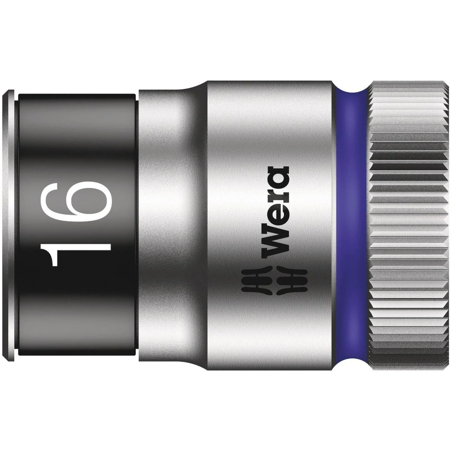 Wera 8790 Hmc Hf Zyklop Socket With 1/2-in. Drive With Holding Function, 16x37-mm.