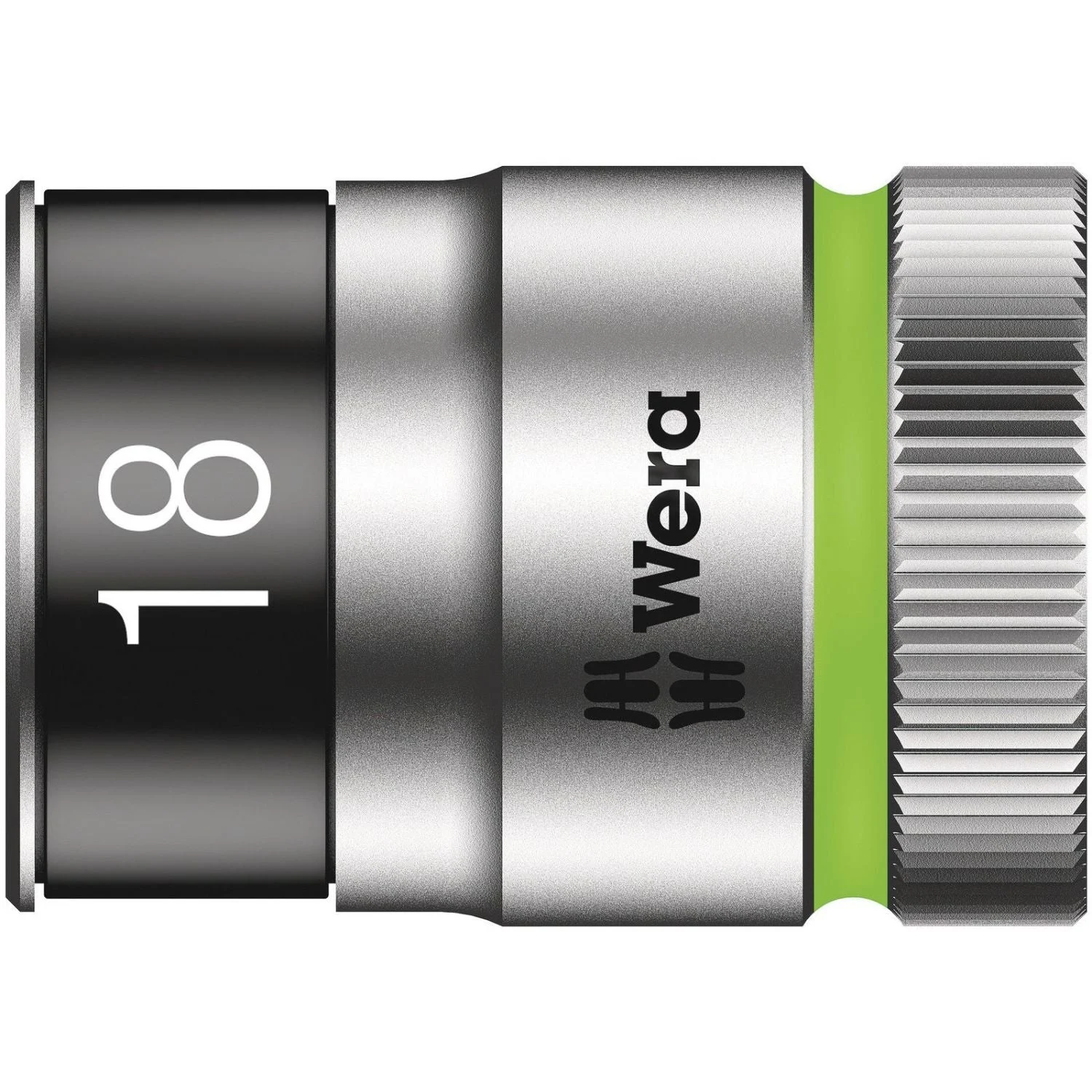 Wera 8790 Hmc Hf Zyklop Socket With 1/2-in. Drive With Holding Function, 18x37-mm.