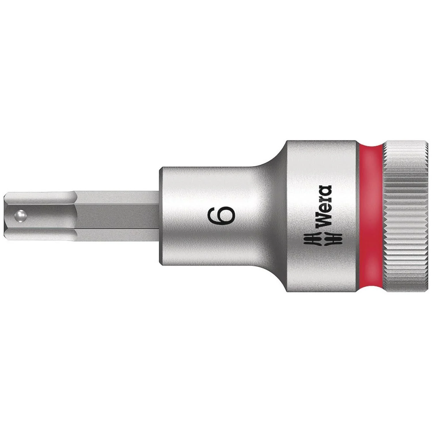 Wera 8740 C Hf Zyklop Bit Socket With 1/2-in. Drive With Holding Function, 6x60-mm.