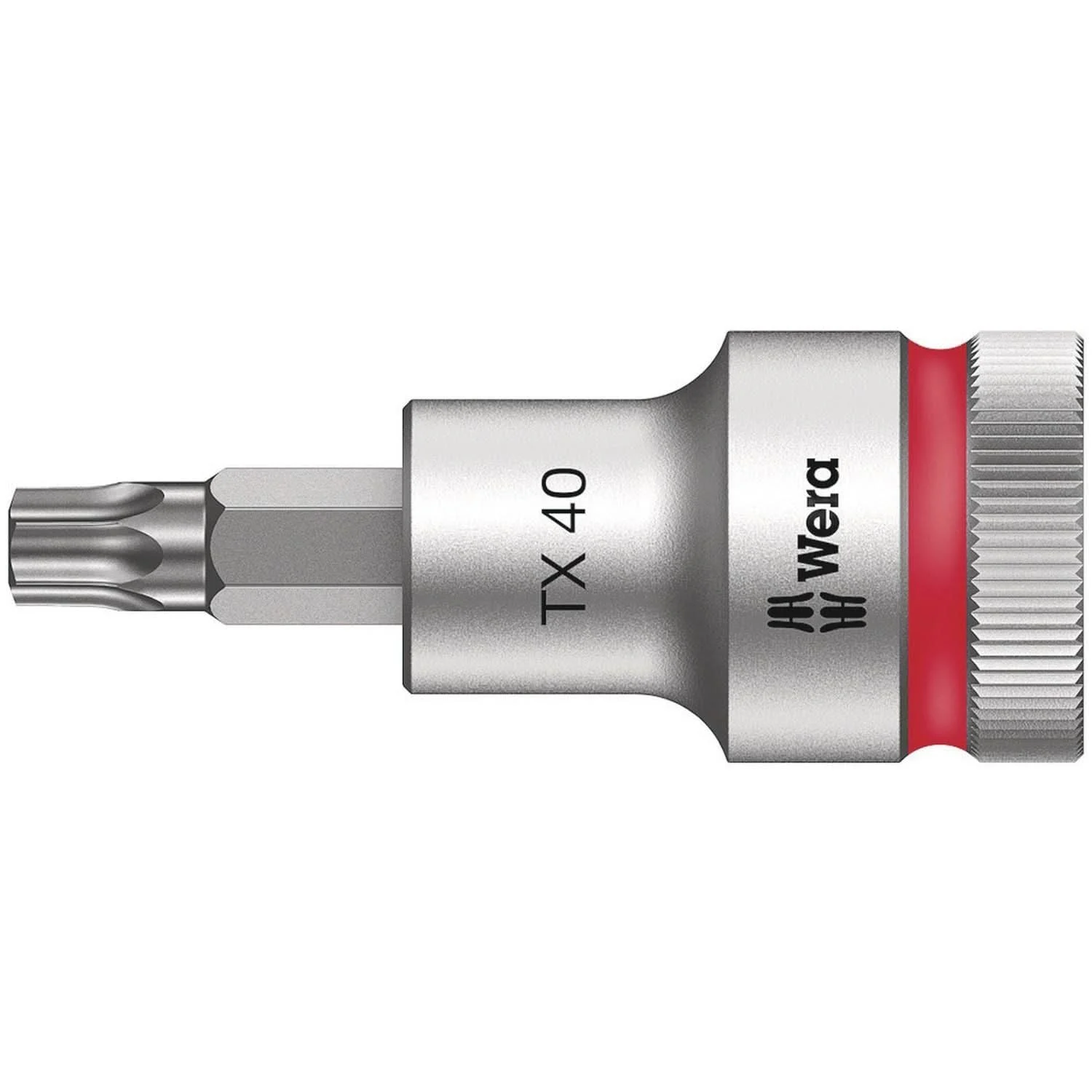 Wera 8767 C Hf Torx Zyklop Bit Socket With 1/2-in. Drive With Holding Function, Torx 40x60-mm.