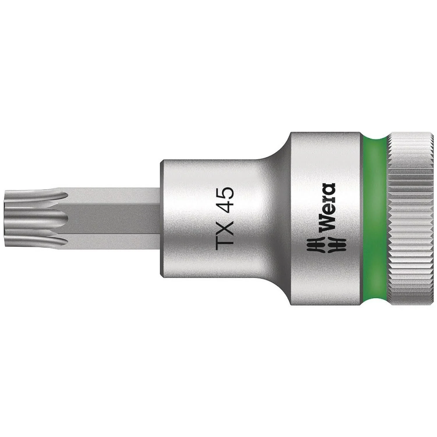 Wera 8767 C Hf Torx Zyklop Bit Socket With 1/2-in. Drive With Holding Function, Torx 45x60-mm.