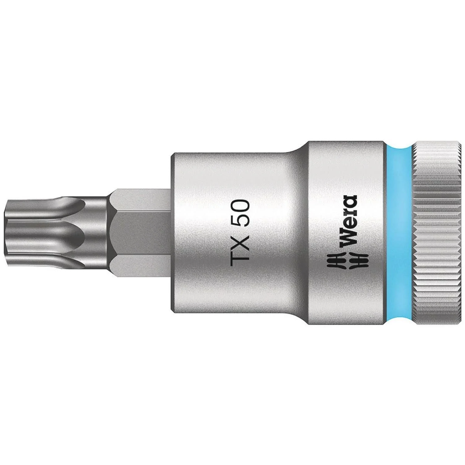 Wera 8767 C Hf Torx Zyklop Bit Socket With 1/2-in. Drive With Holding Function, Torx 50x60-mm.