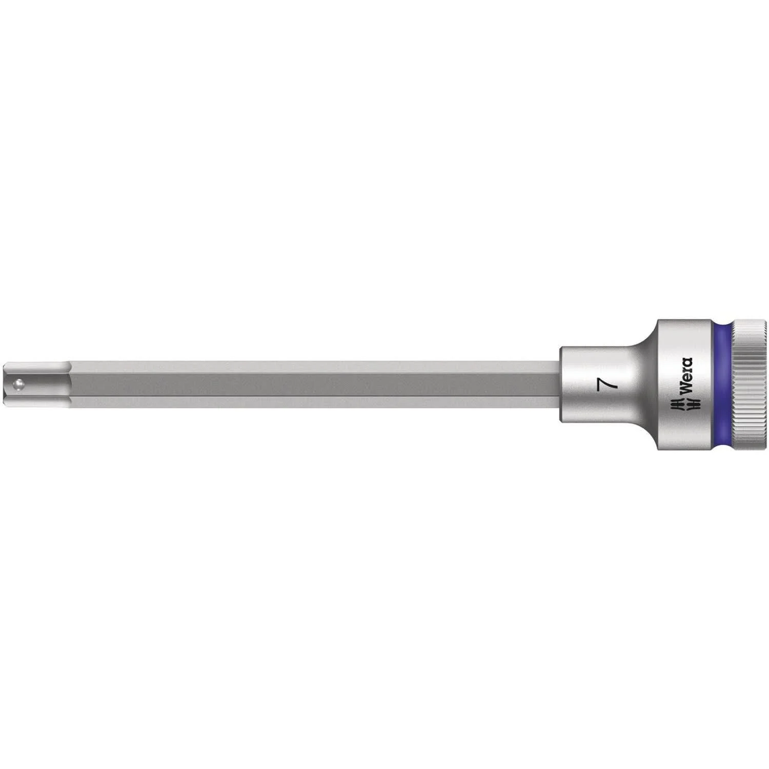 Wera 8740 C Hf Zyklop Bit Socket With 1/2-in. Drive With Holding Function, 7x140-mm.