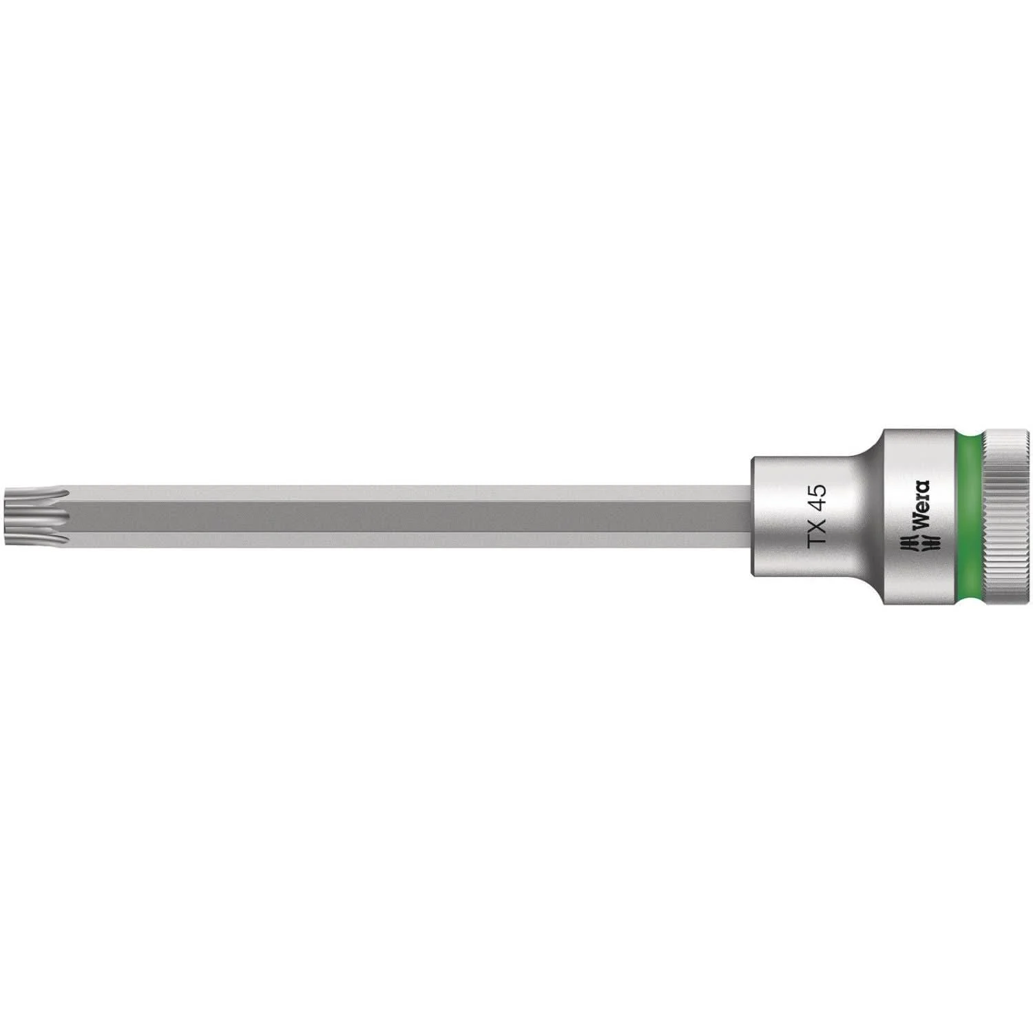 Wera 8767 C Hf Torx Zyklop Bit Socket With 1/2-in. Drive With Holding Function, Torx 45x140-mm.