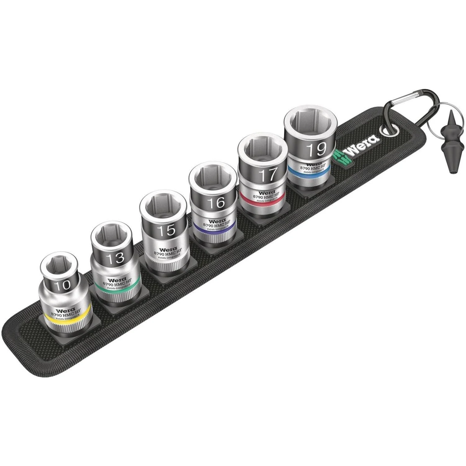 Wera Belt C 1 Zyklop Socket Set With Holding Function, 1/2-in. Drive, 7-Pieces