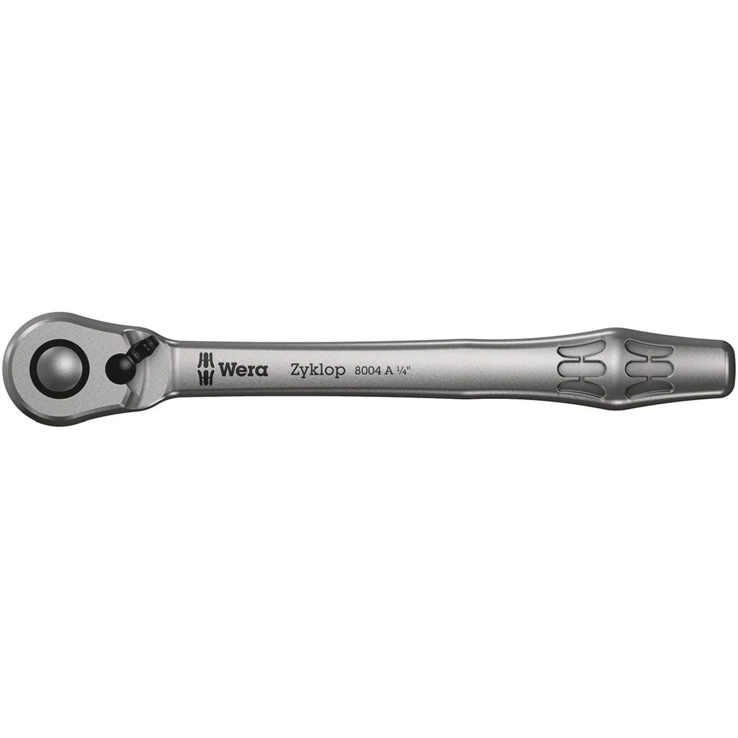 Wera 8004 A Zyklop Metal Ratchet With Switch Lever And 1/4-in. Drive, 1/4-in.x141-mm.
