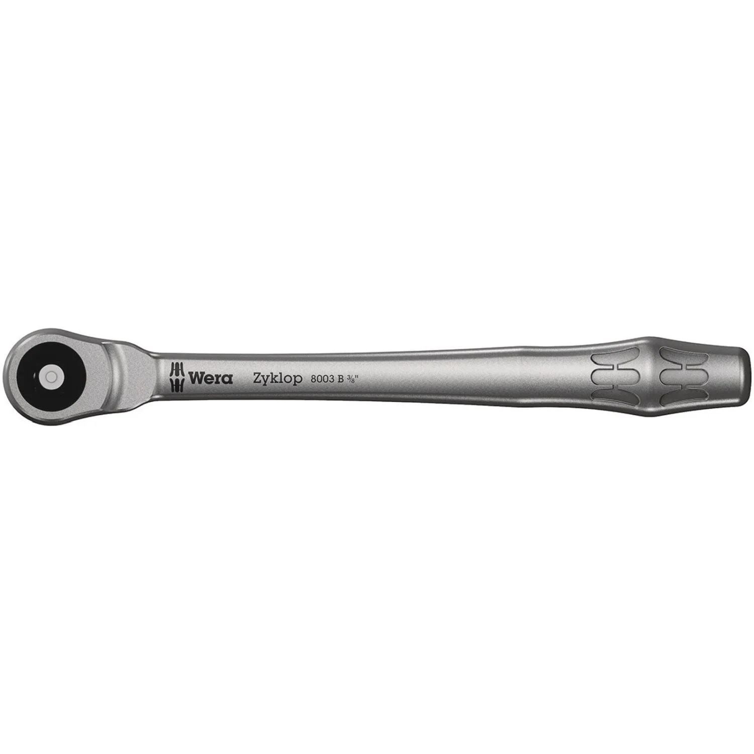 Wera 8003 B Zyklop Metal Ratchet With Push-Through Square And 3/8-in. Drive, 3/8-in.x222-mm.