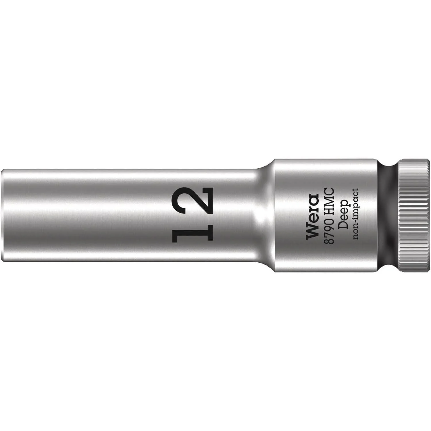 Wera 8790 Hmc Deep Socket With 1/2-in. Drive, 12x83-mm.