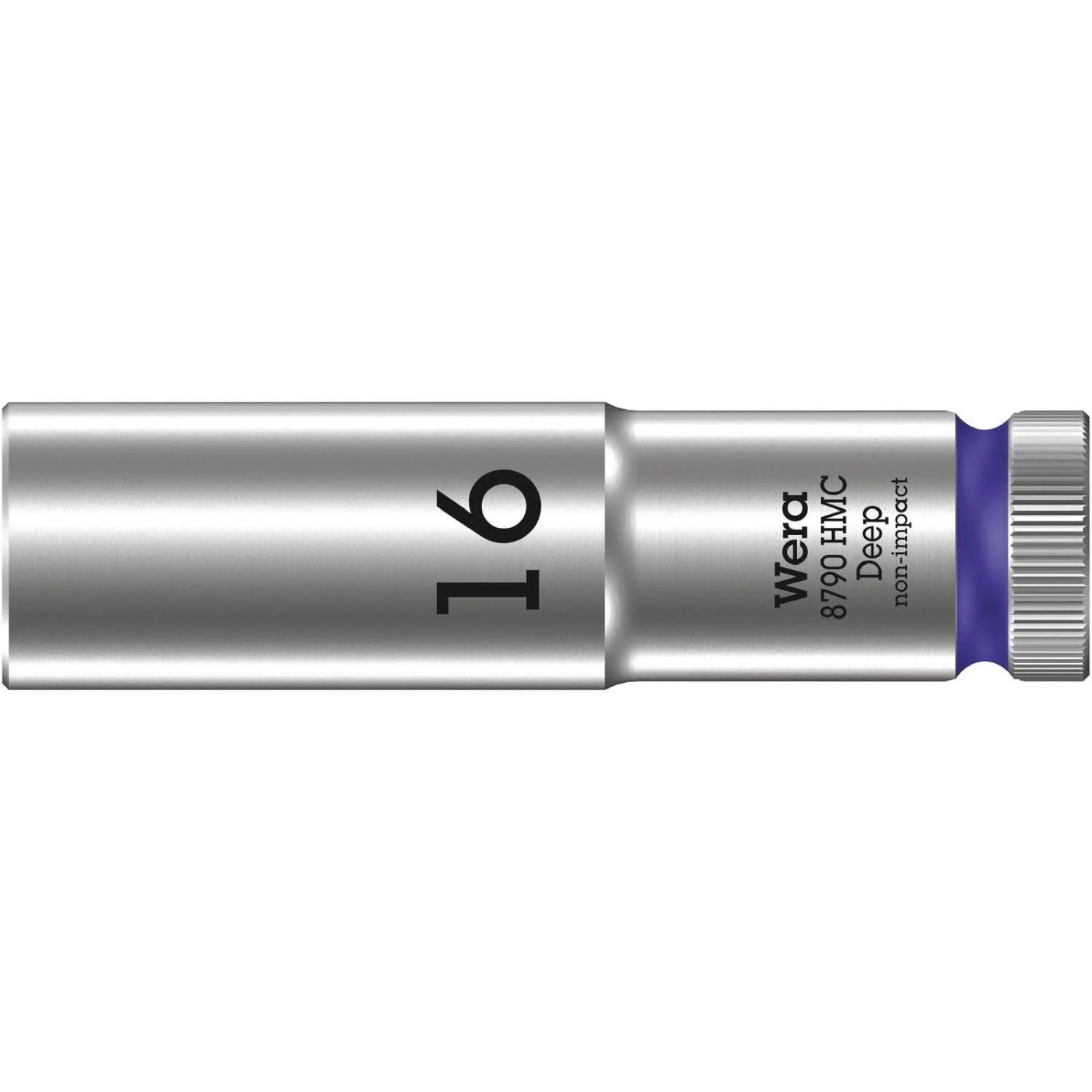 Wera 8790 Hmc Deep Socket With 1/2-in. Drive, 16x83-mm.
