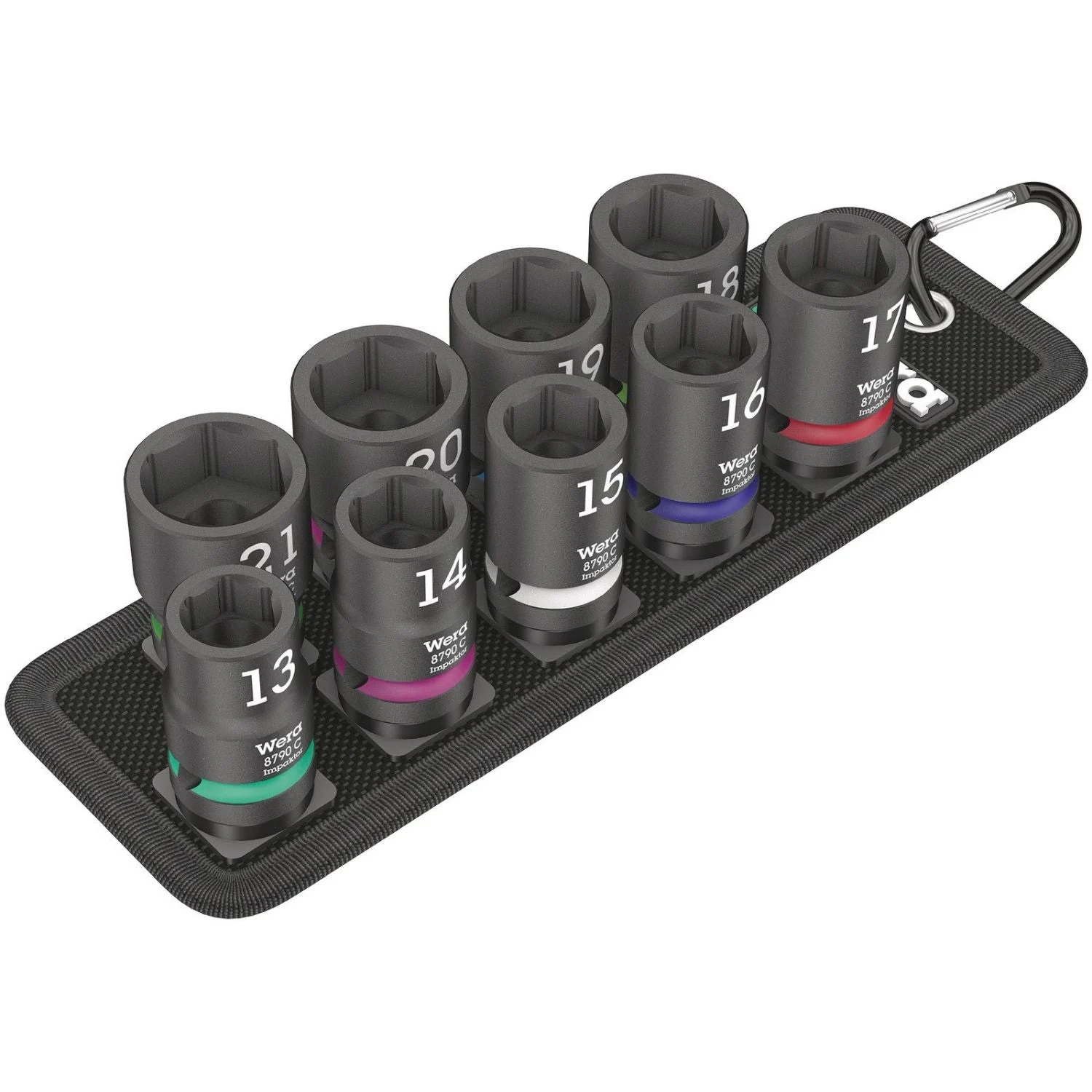 Wera Belt C Impaktor 1 Socket Set, 1/2-in. Drive, 10-Pieces