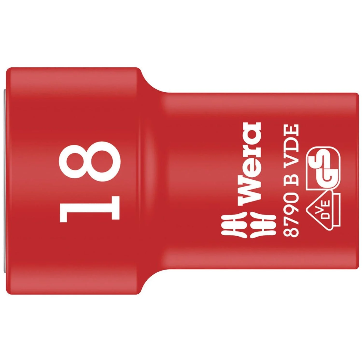 Wera 8790 B VDE Zyklop 3/8-in. Socket, Insulated, 18x46-mm.
