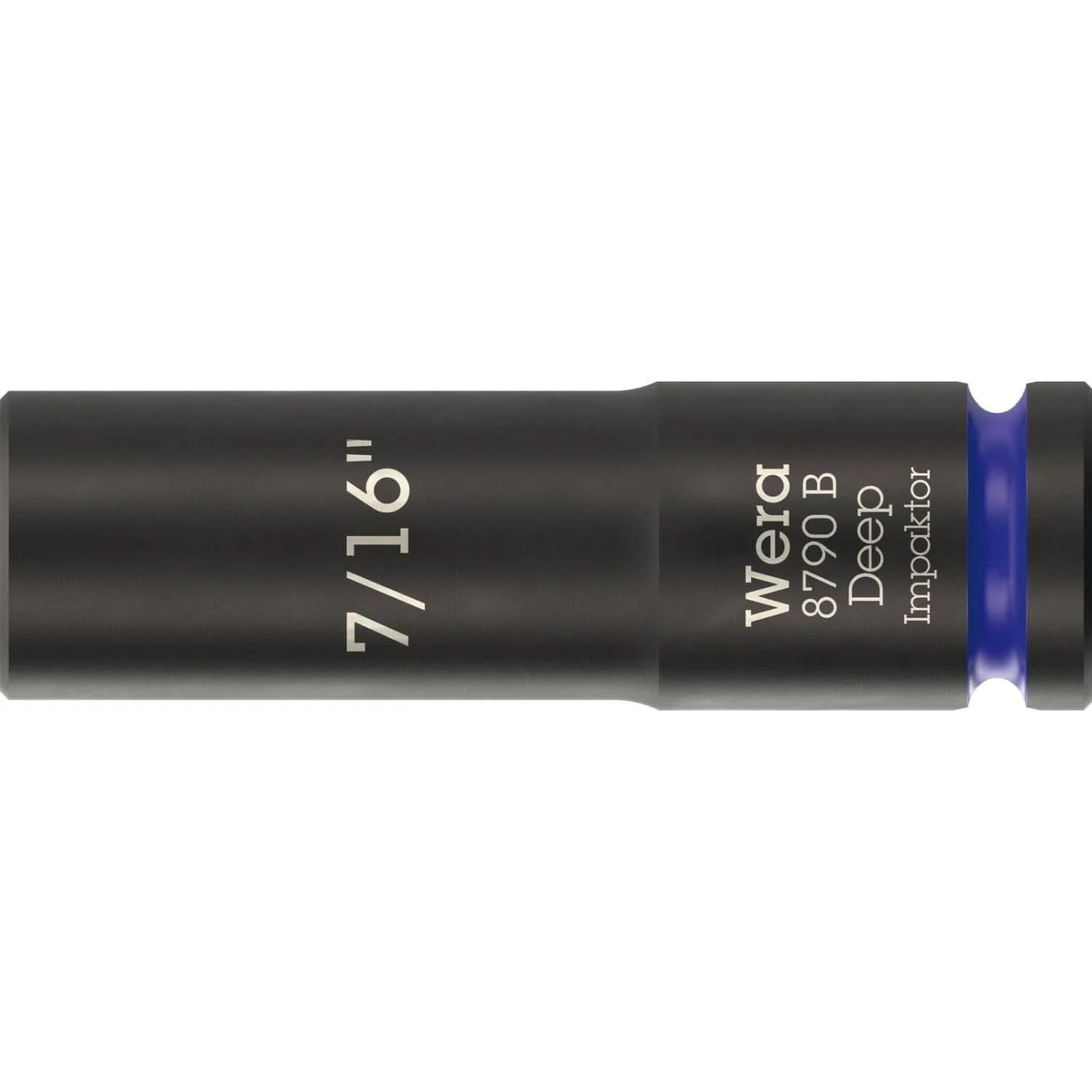Wera 8790 B Impaktor Deep Socket With 3/8-in. Drive, 7/16-in.x63-mm.