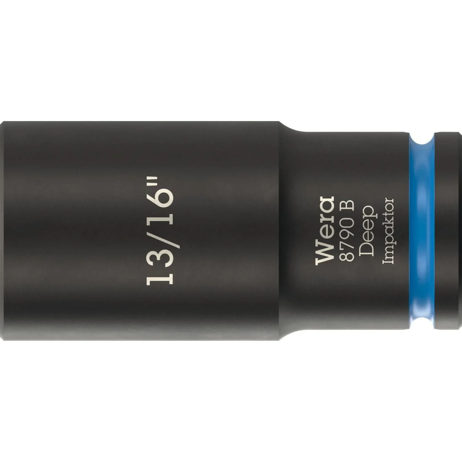 Wera 8790 B Impaktor Deep Socket With 3/8-in. Drive, 13/16-in.x63-mm.