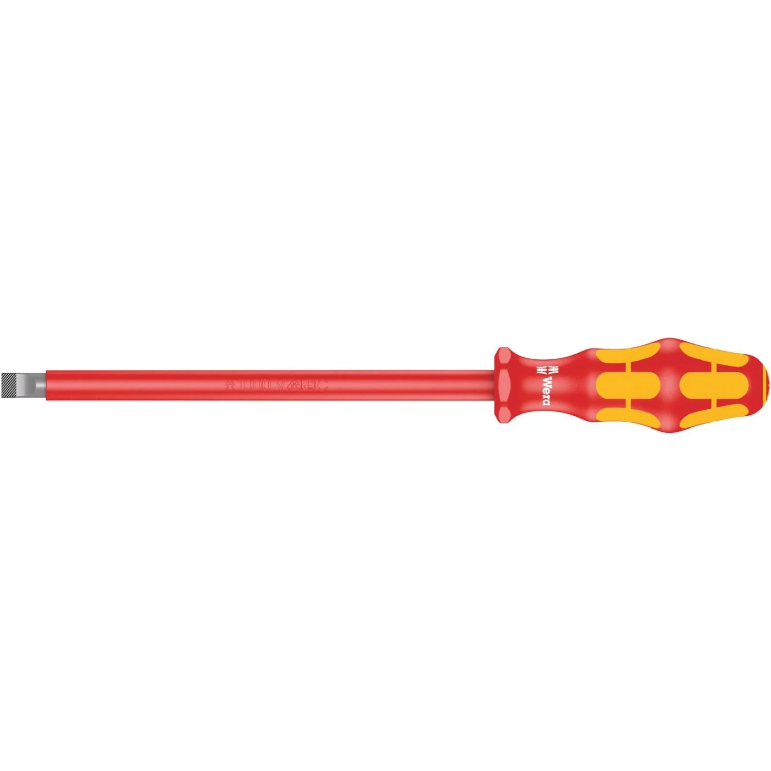 Wera 160 I VDE Insulated Screwdriver For Slotted Screws, 1.6x10x200-mm.