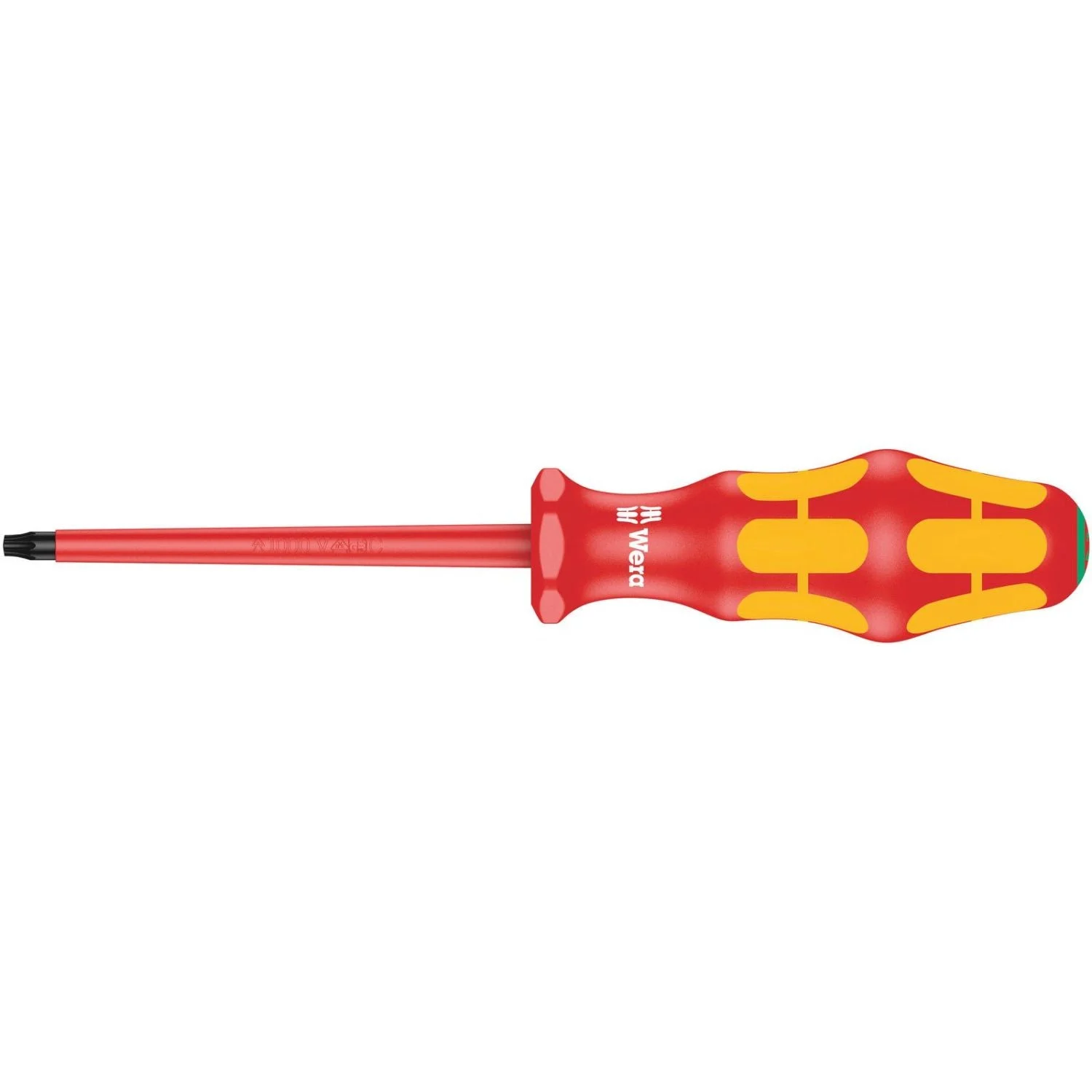 Wera 167 I VDE Insulated Screwdriver For Torx Screws, Torx 27x100-mm.