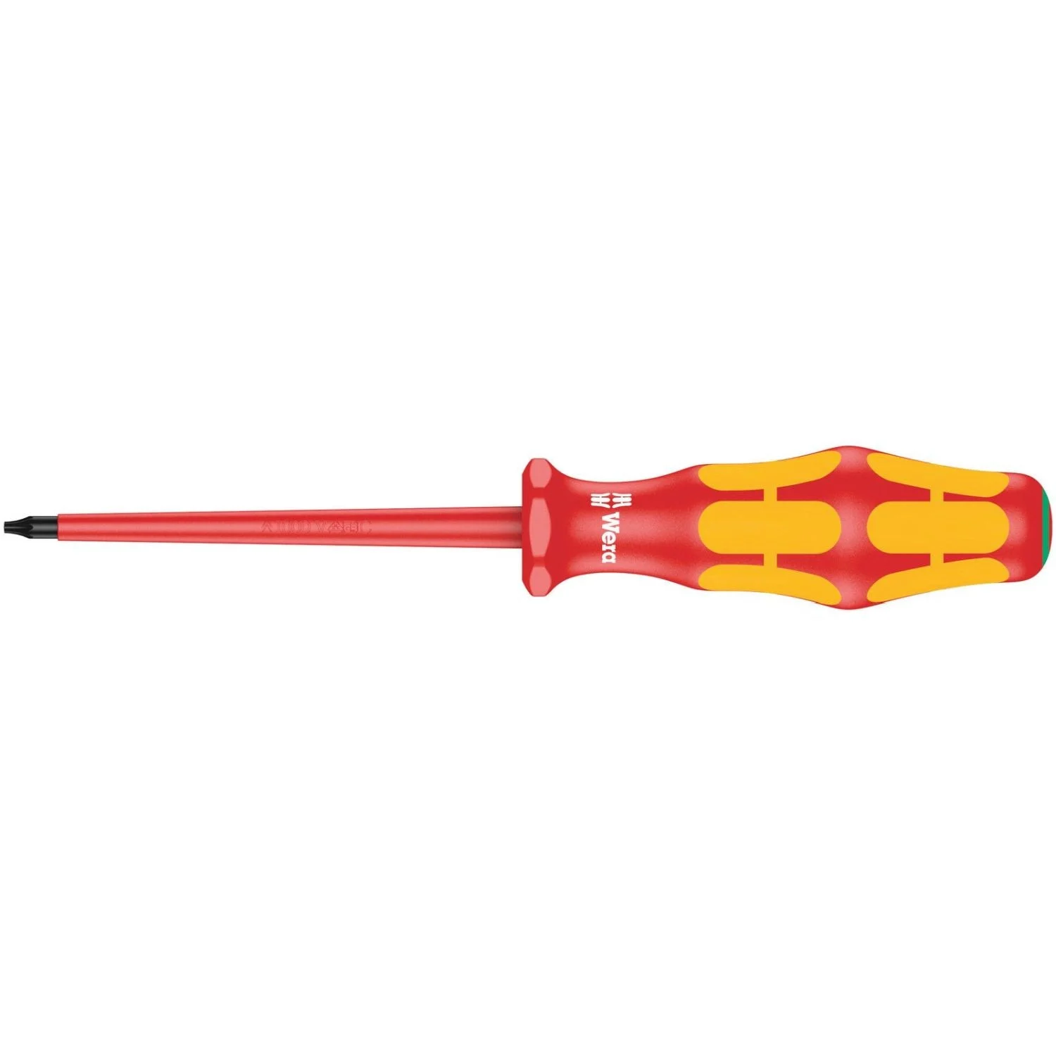 Wera 167 I VDE Insulated Screwdriver For Torx Screws, Torx 6x80-mm.