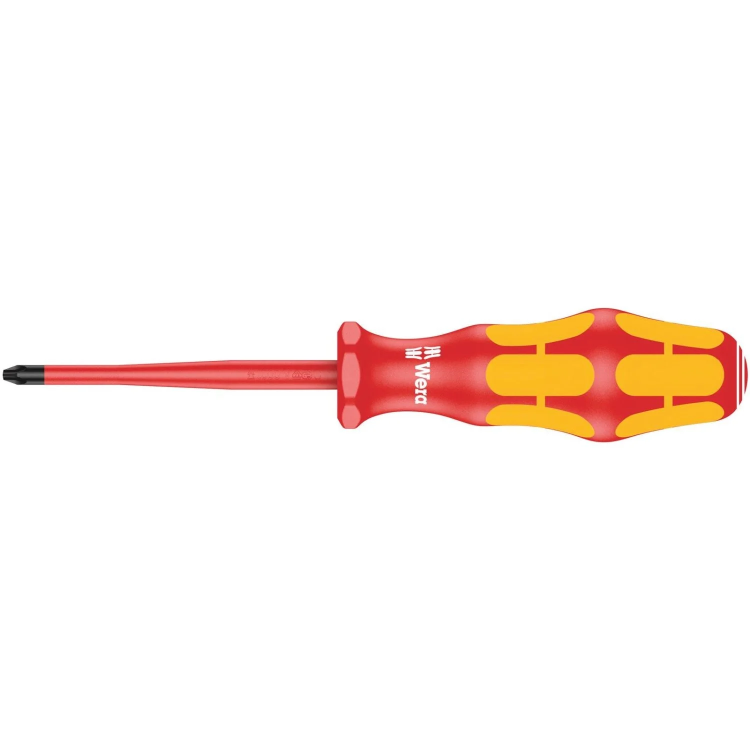 Wera 162 Is Ph VDE Insulated Screwdriver With Reduced Blade Diameter For Phillips Screws, Ph 1x80-mm.