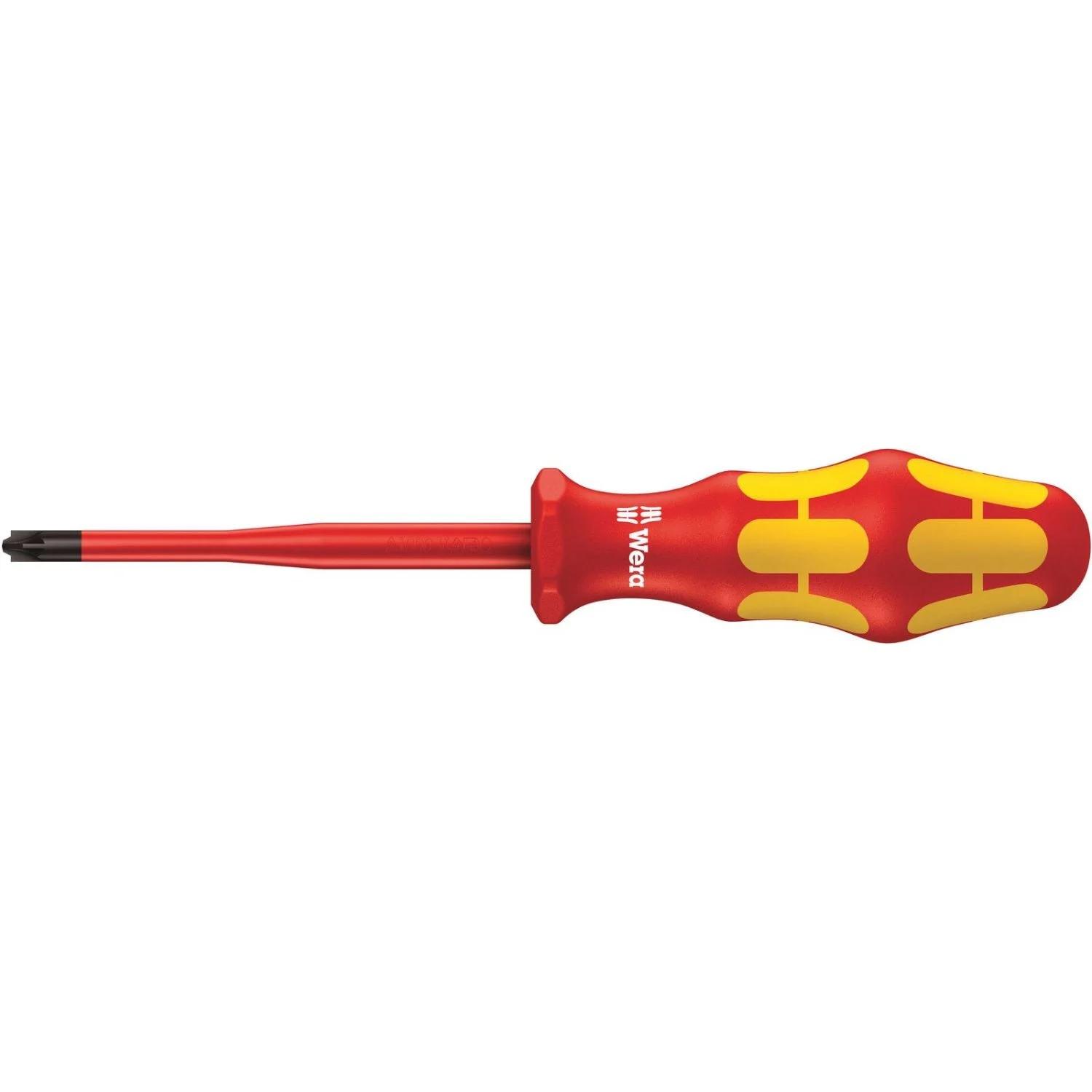 Wera 165 Is Pz/S VDE Insulated Screwdriver With Reduced Blade Diameter For Plusminus Screws (Pozidriv/Slotted), # 1x80-mm.