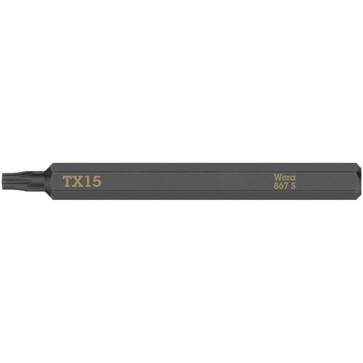 Wera 867 S Torx Bit For Impact Screwdrivers, Torx 15x70-mm.