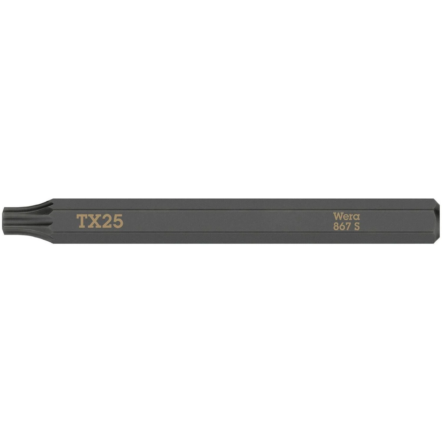 Wera 867 S Torx Bit For Impact Screwdrivers, Torx 25x70-mm.