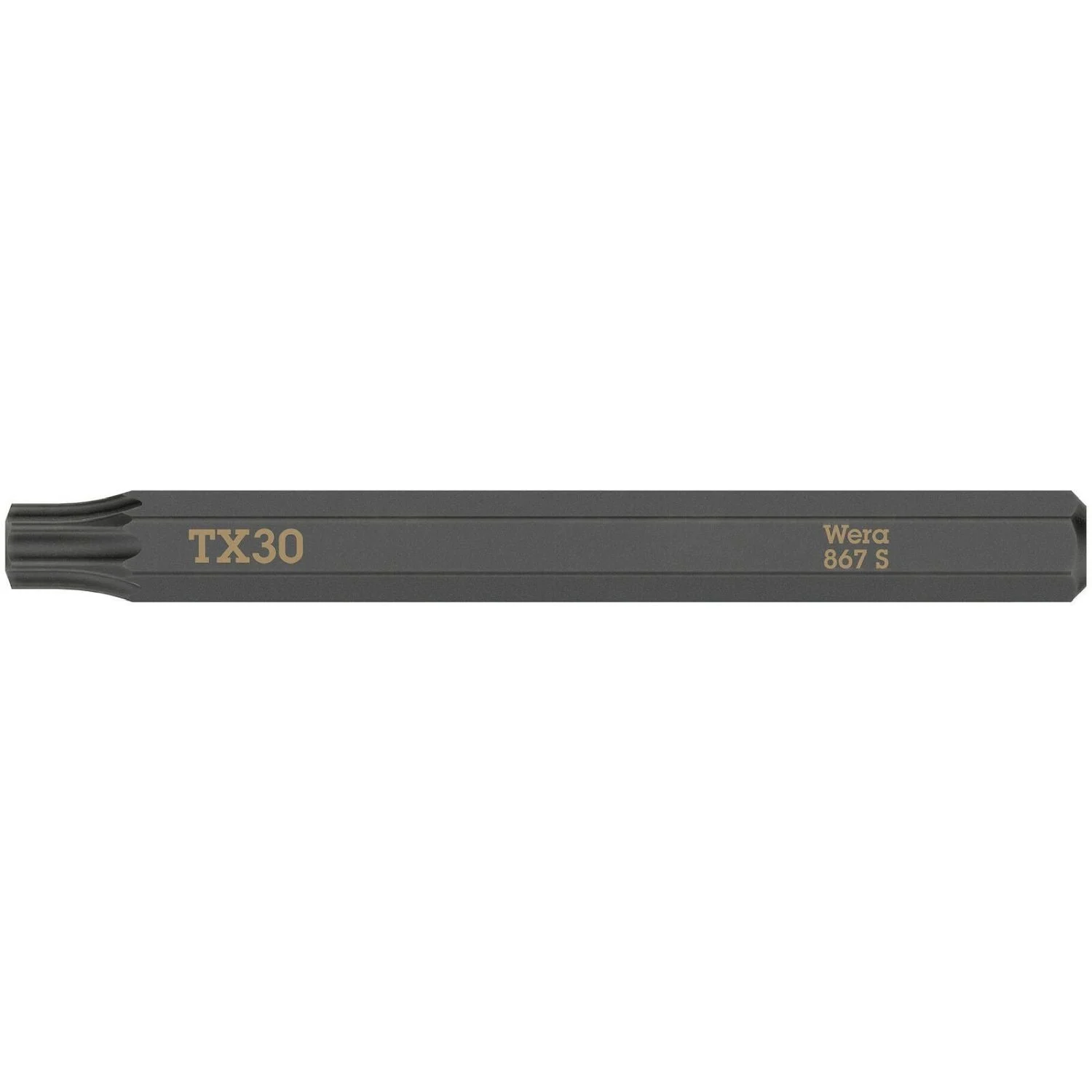 Wera 867 S Torx Bit For Impact Screwdrivers, Torx 30x70-mm.