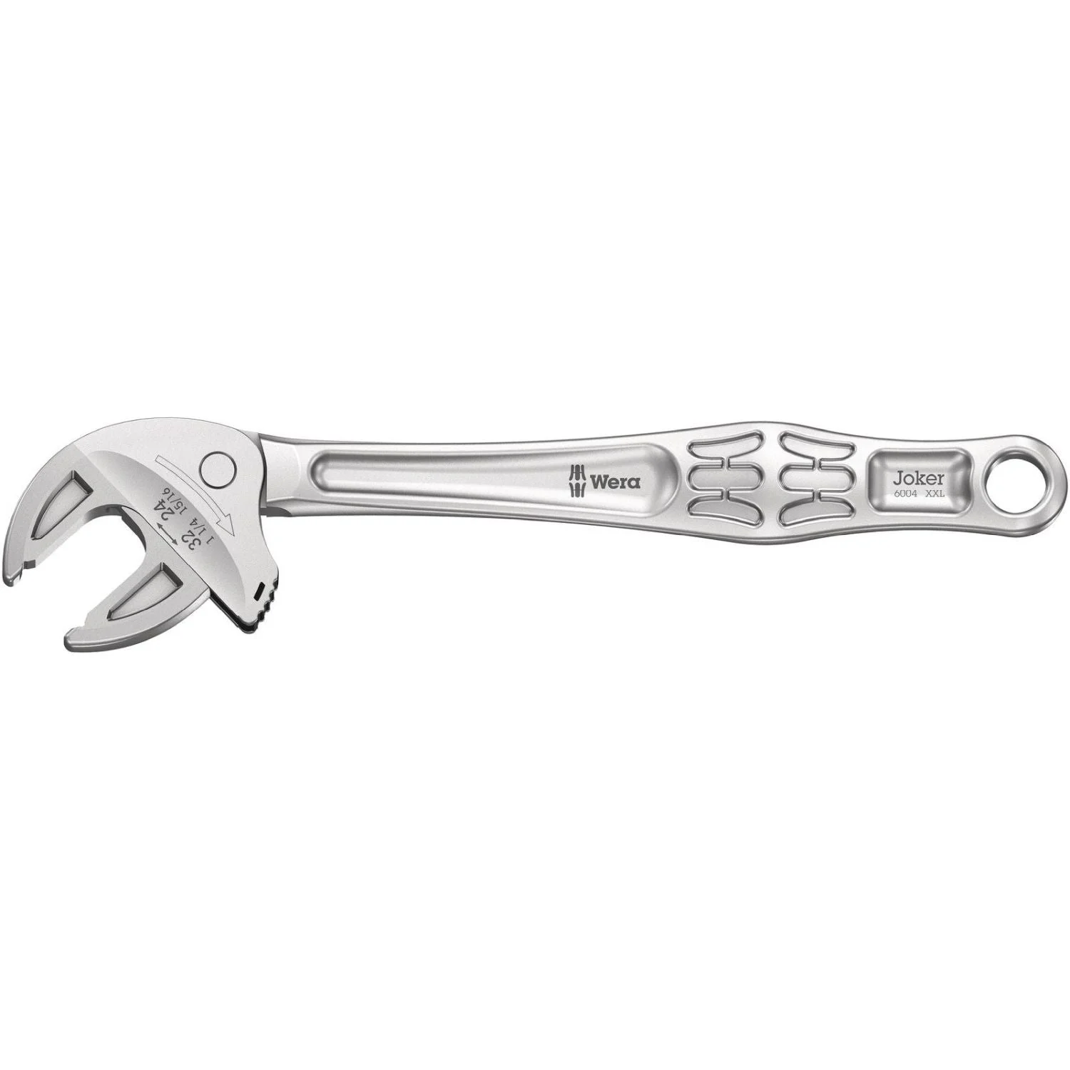 Wera 6004 Joker XXL Self-Setting Spanner, 24; 27; 30; 32x15/16; 31/32; 1; 1 1/16; 1 1/8; 1 3/-in.x322-mm.