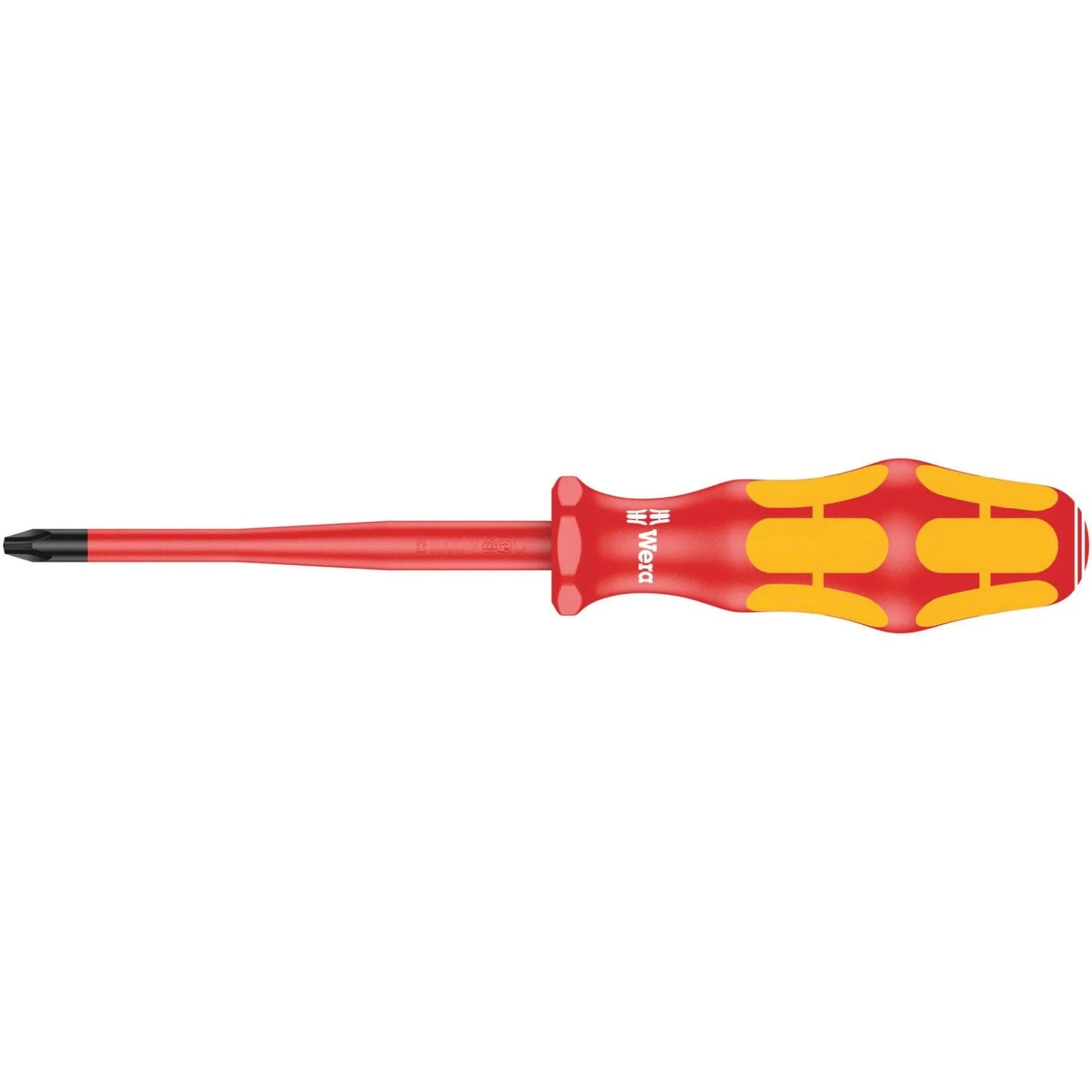 Wera 162 Iss Ph VDE Insulated Screwdriver With Reduced Blade Diameter For Phillips Screws, Ph 2x100-mm.