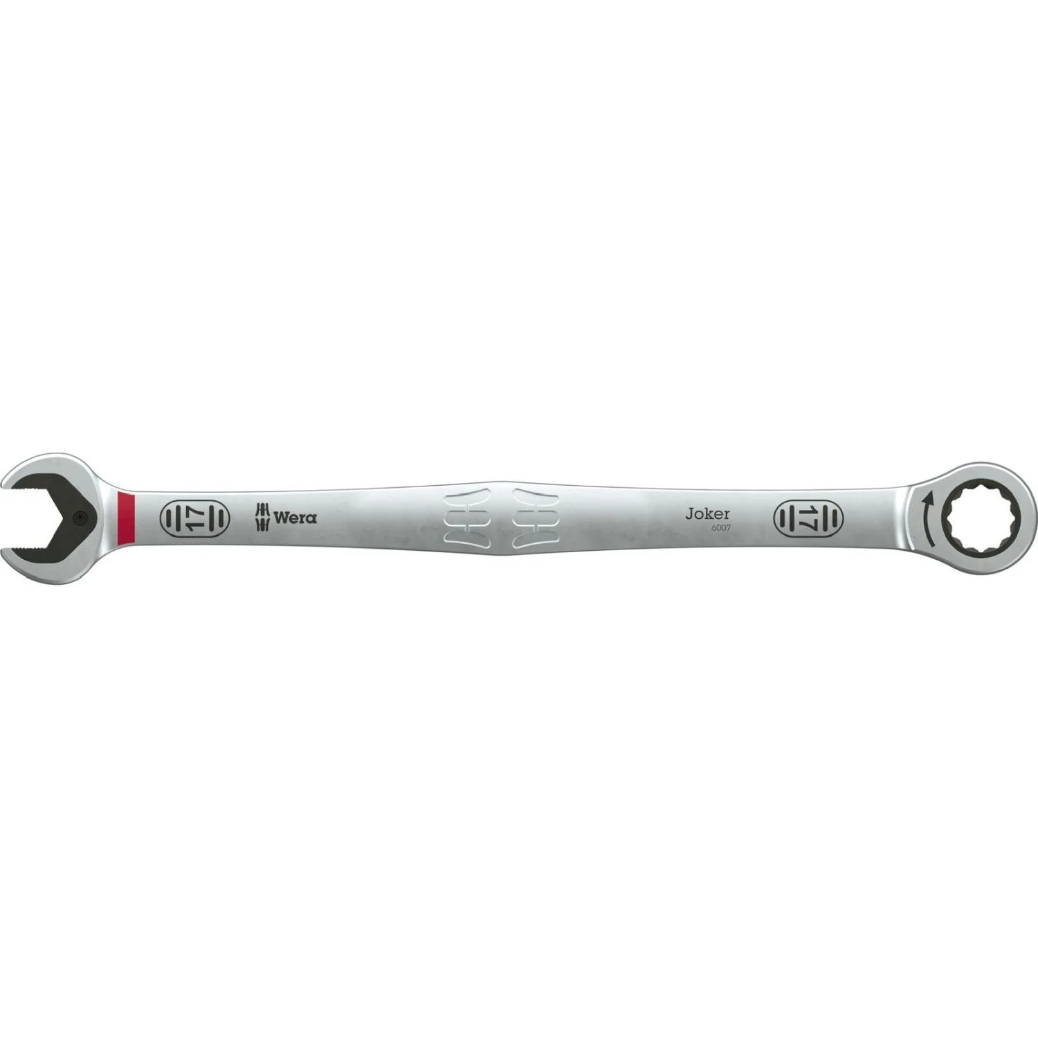 Wera 6007 Joker SB Ring Ratchet Spanner, Long Design, 17x304.5-mm.