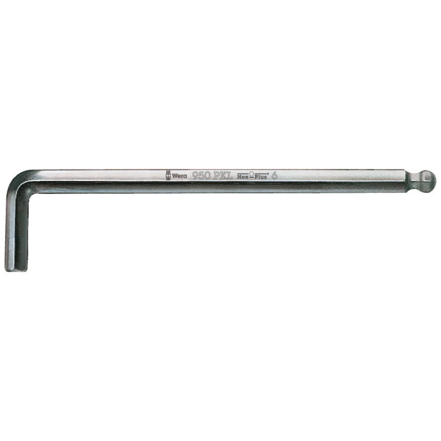 Wera 950 Pkl L-Key, Metric, Chrome-Plated, 10x219-mm.