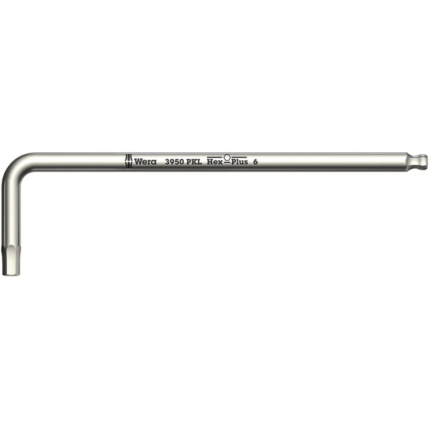 Wera 3950 Pkl L-Key, Metric, Stainless, 10x224-mm.