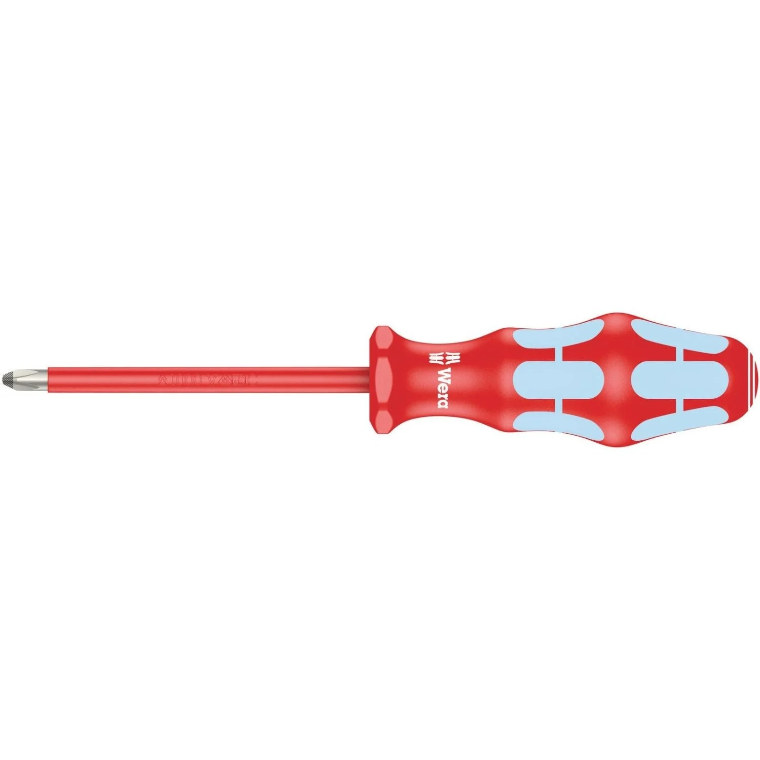 Wera 3162 I Ph VDE Insulated Screwdriver For Phillips Screws, Stainless, Ph 2x100-mm.