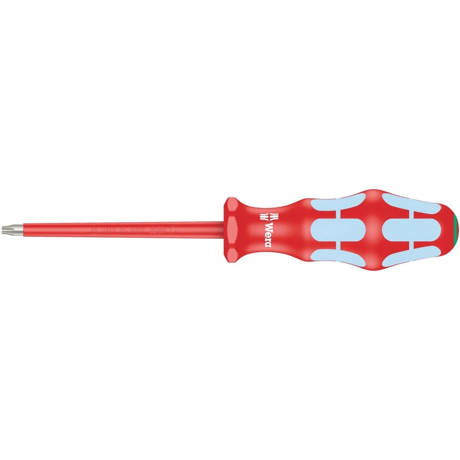 Wera 3167 I VDE Insulated Torx Screwdriver, Stainless Steel, Torx 25x100-mm.
