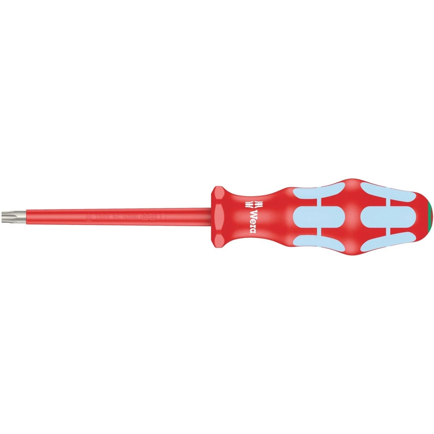 Wera 3167 I VDE Insulated Torx Screwdriver, Stainless Steel, Torx 30x100-mm.