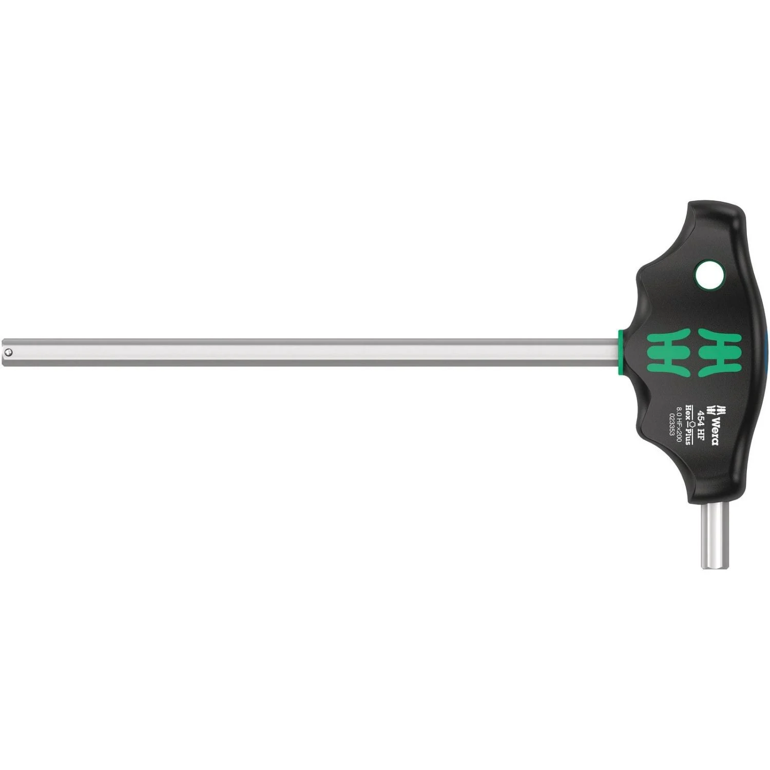 Wera 454 Hf T-Handle Hexagon Screwdriver Hex-Plus With Holding Function, 8x200-mm.