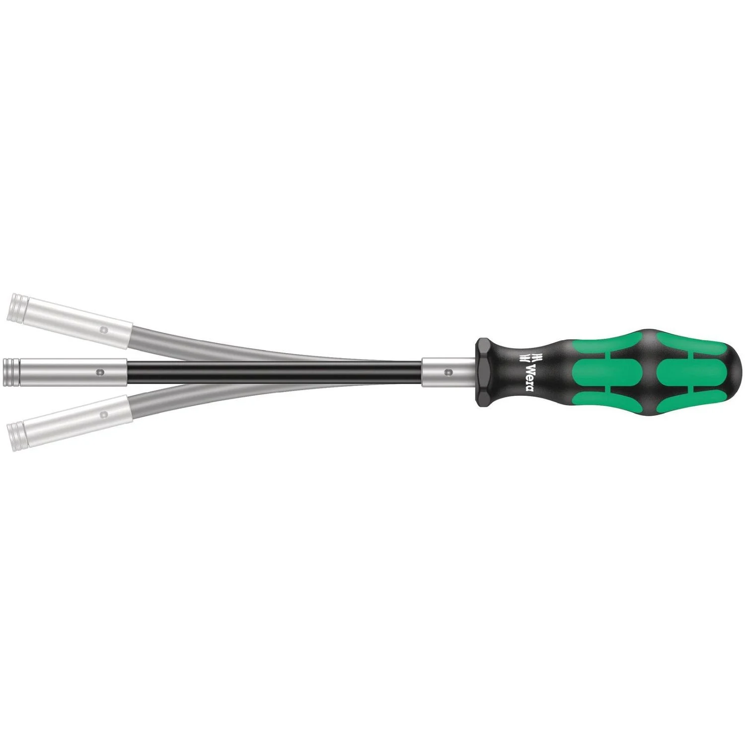 Wera 393 S Bitholding Screwdriver Extra Slim With Flexible Shaft, 1/4-in.x173.5-mm.