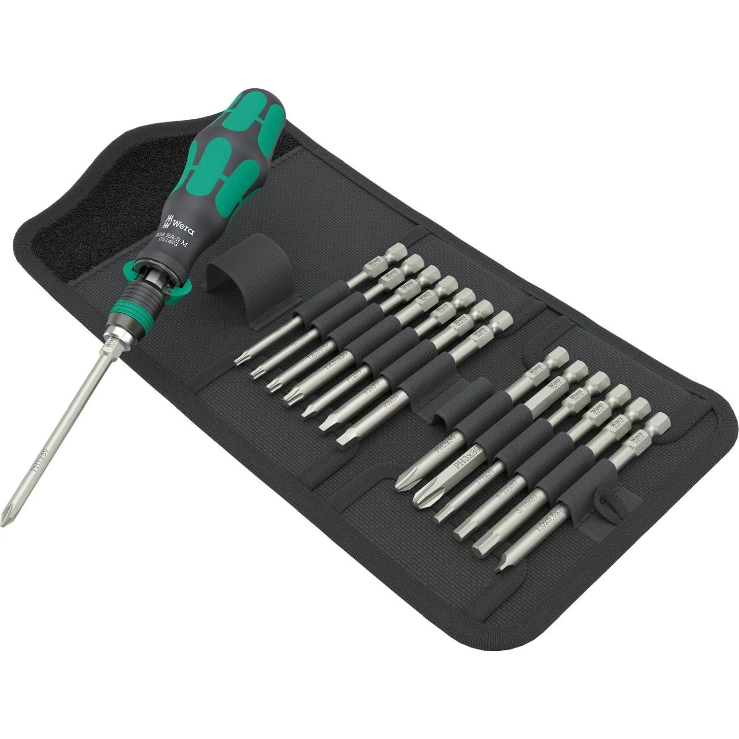 Wera Kraftform Kompakt 838 Ra-R M Imperial Set 1, 15-Pieces