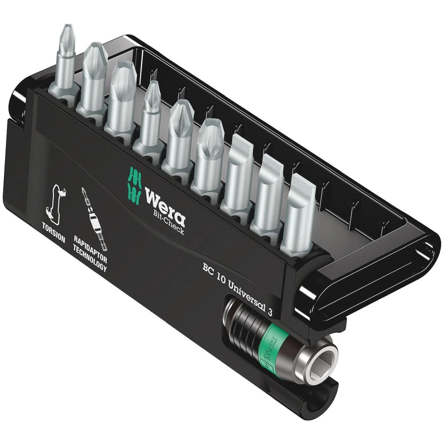 Wera Bit-Check 10 Universal 3, 10-Pieces