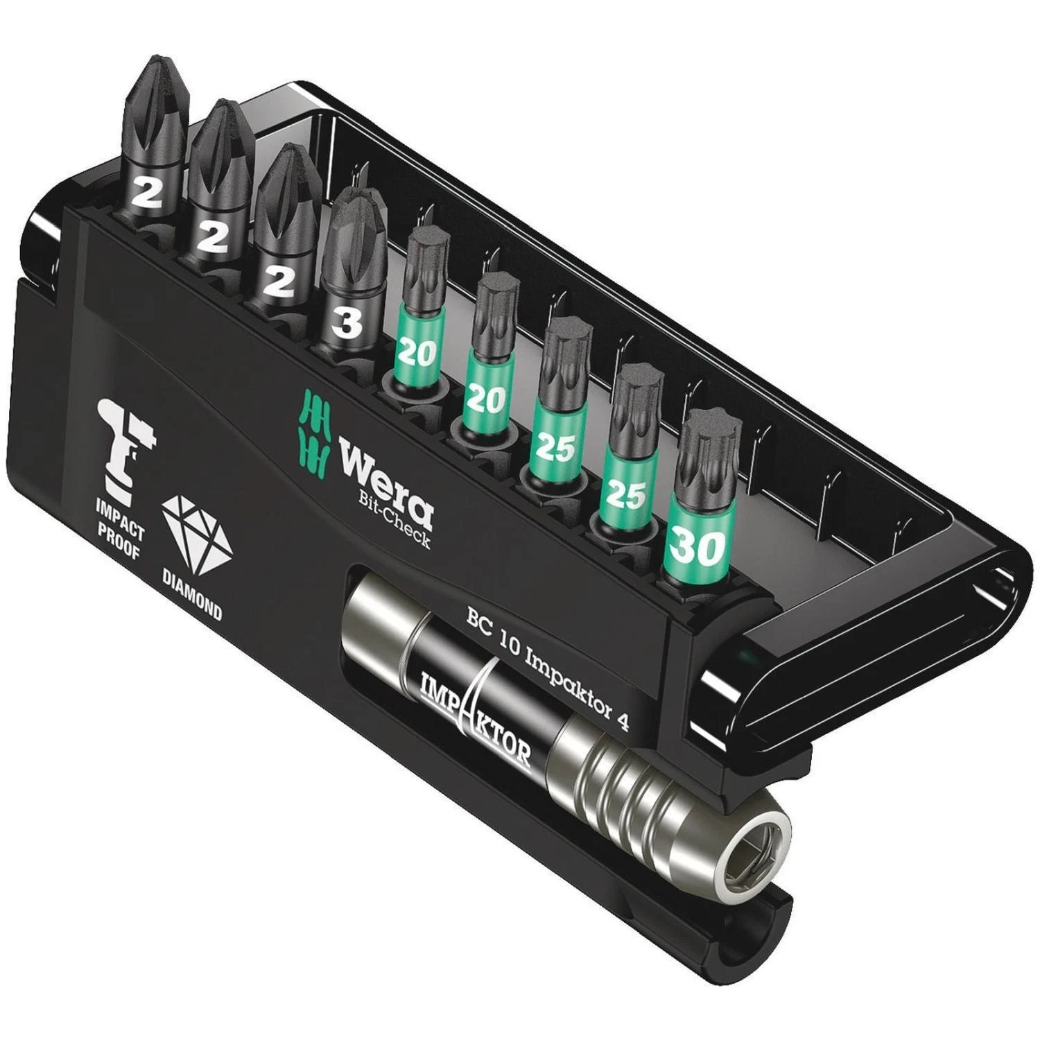 Wera Bit-Check 10 Impaktor 4, 10-Pieces