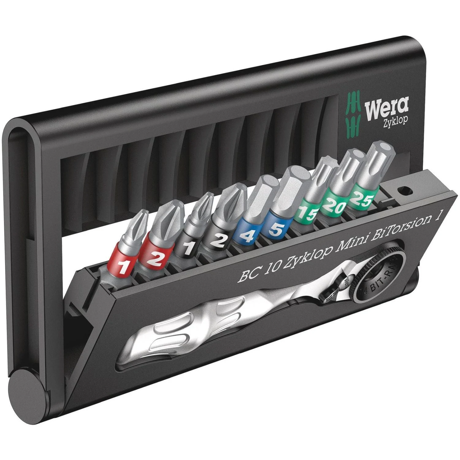 Wera Bit-Check 10 Zyklop Mini Bitorsion 1, 10-Pieces