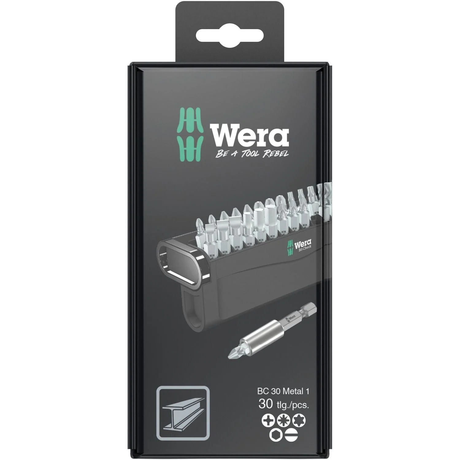 Wera Bit-Check 30 Metal 1 SB, 30-Pieces