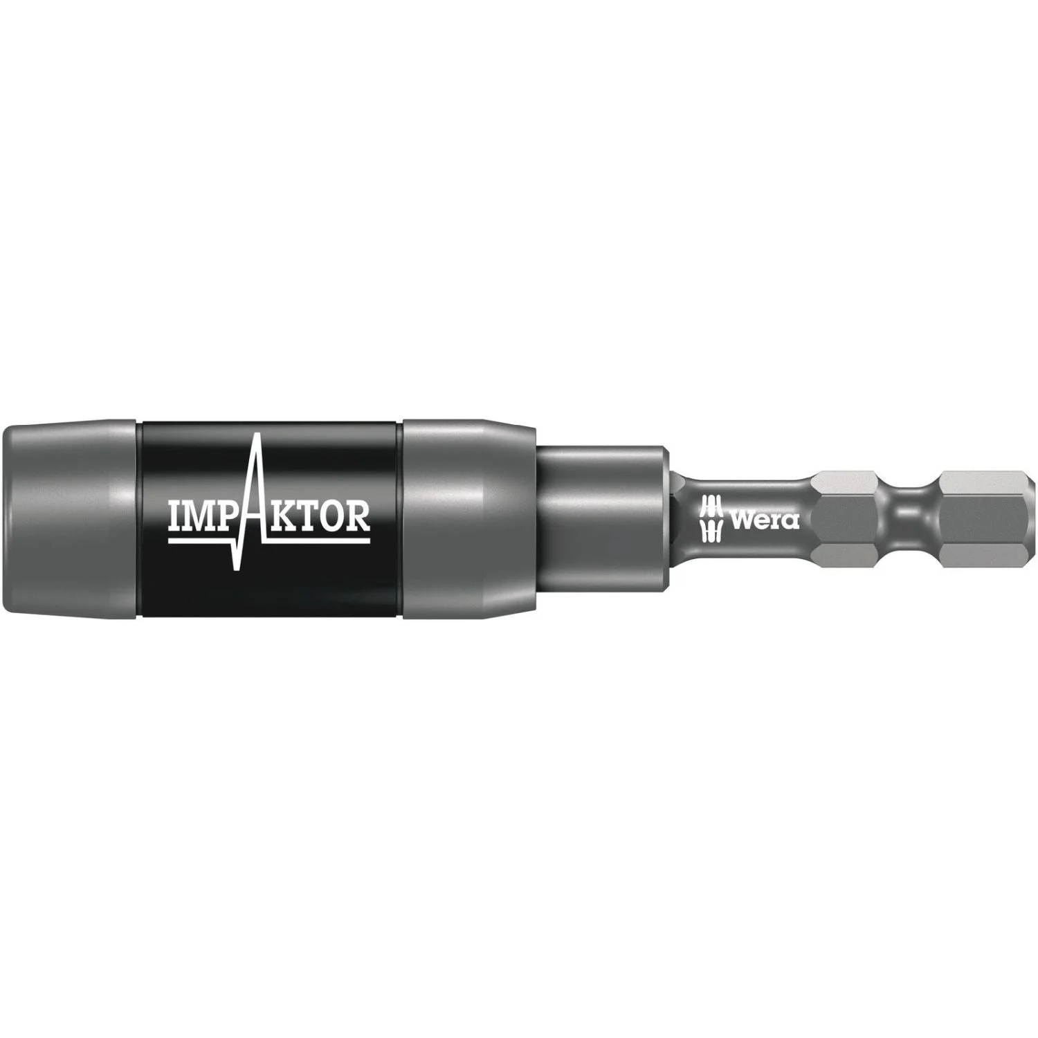 Wera 897/4 Imp R Impaktor Holder With Retaining Ring And Ring Magnet, 1/4-in.x75-mm.