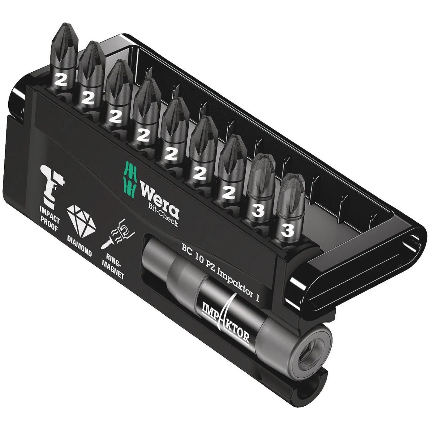 Wera Bit-Check 10 Pz Impaktor 1, 10-Pieces